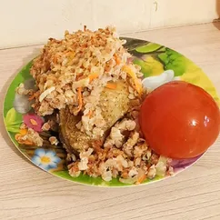 Запеканка из гречки и курицы