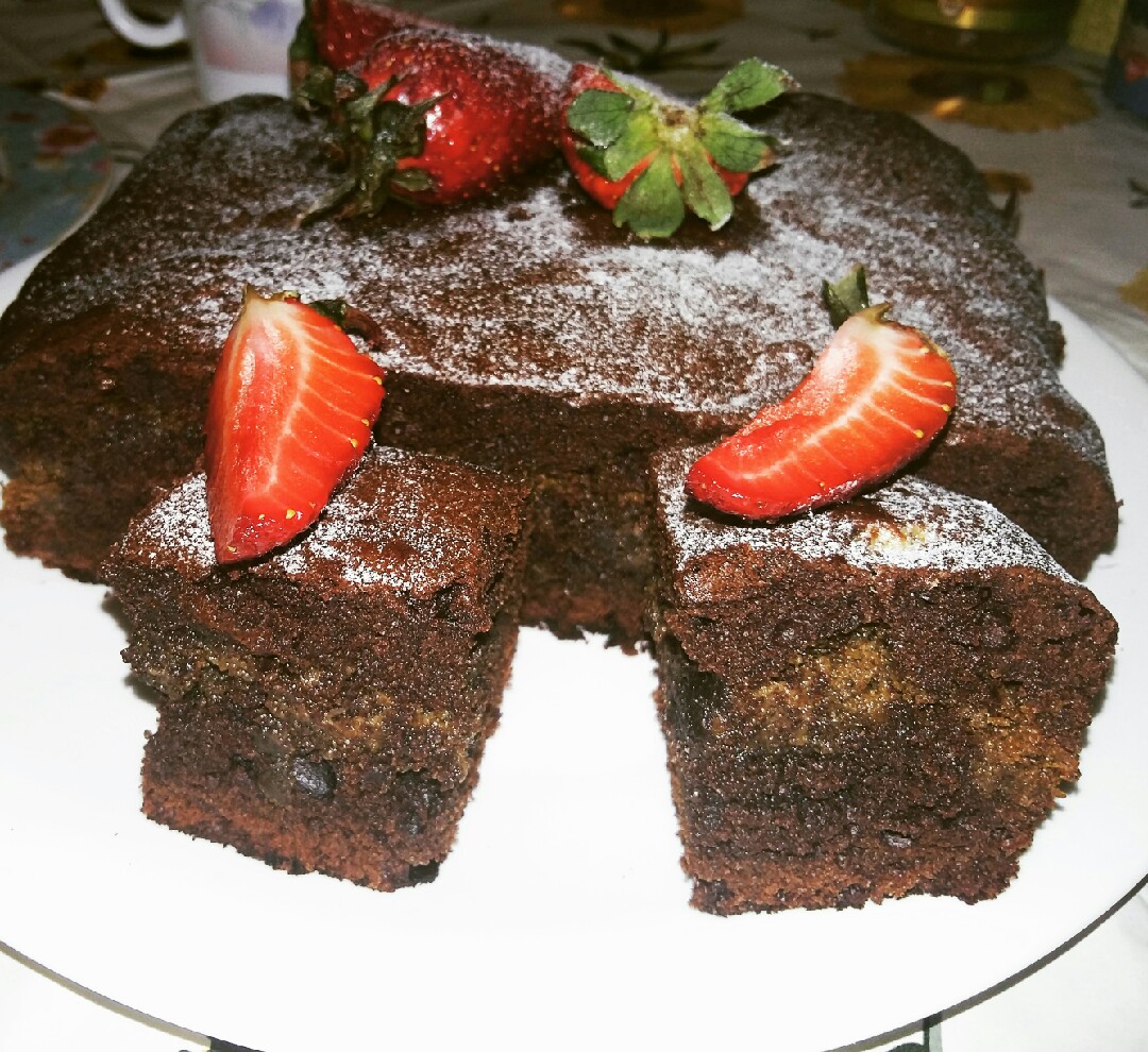 Брауни с халвой👌☕