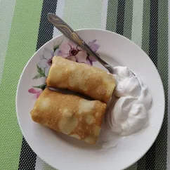 Блинчики с мясом 💜