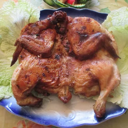 'Цыпленок табака' (тапака) - грузинское блюдо