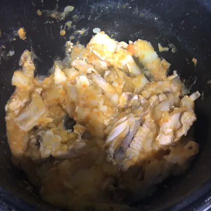 Тушеная картошка с курицей в мультиварке
