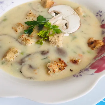 Сырно-грибной крем-суп «Лесная нежность»