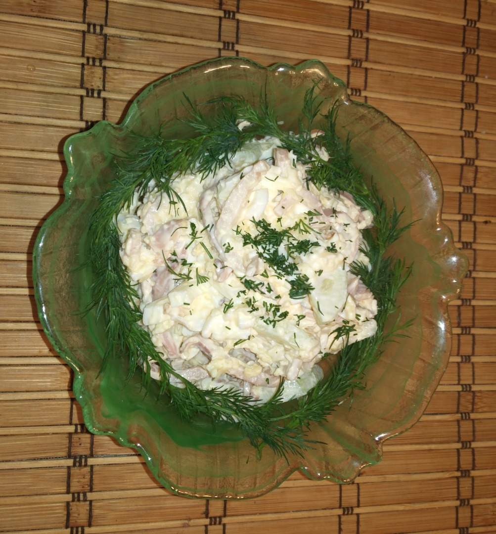 Салат кальмаровый "Нежность"