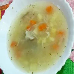 Супчик вермишелевый на курином бульоне