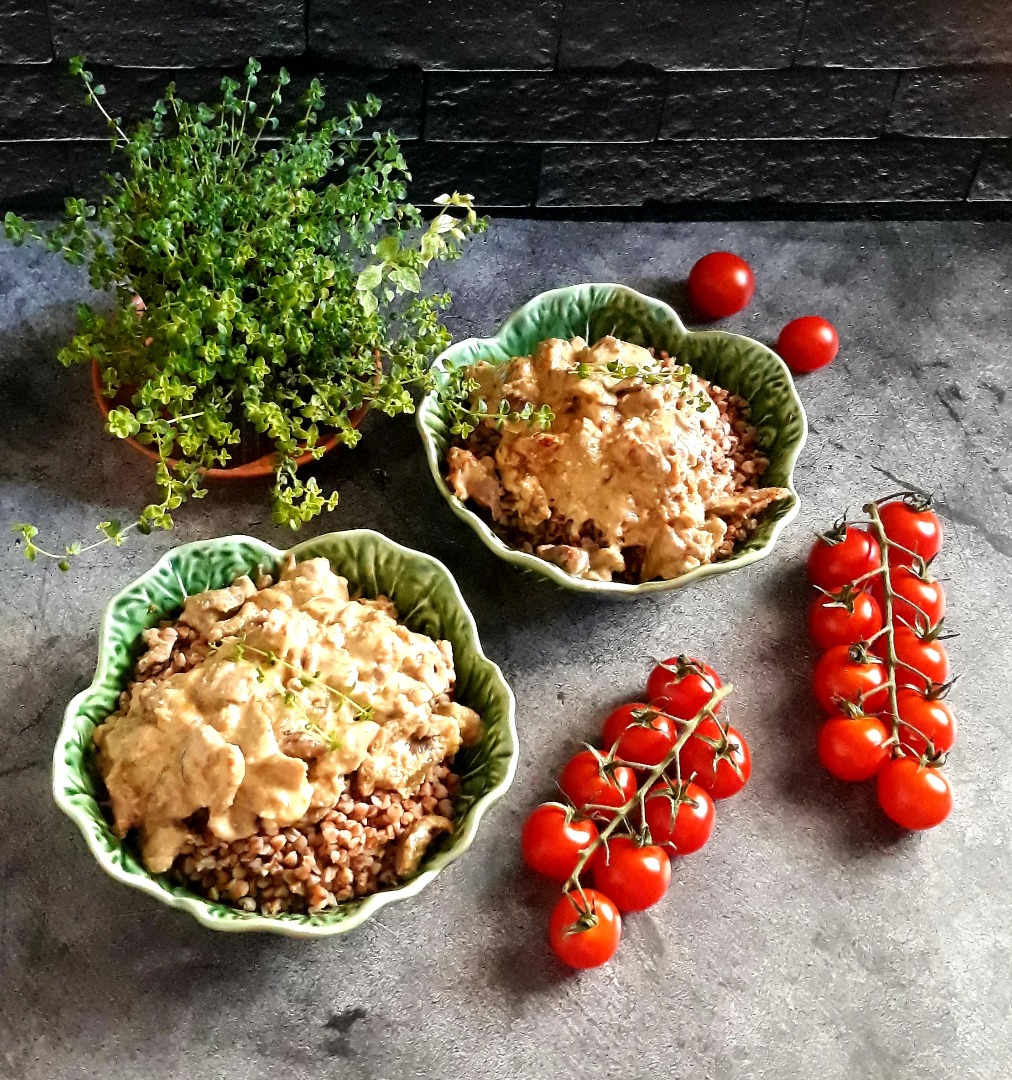 Гречка с куриными желудочками 🥣 - рецепт автора Инга