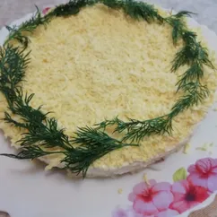 Салат с копченой курицей