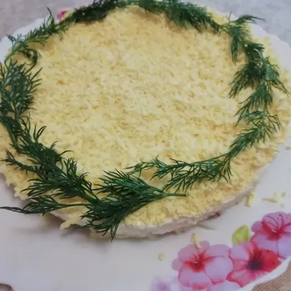 Салат с копченой курицей