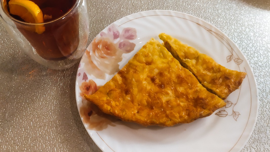 Пирог с сыром и помидором ПП