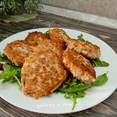 Нежные куриные оладушки без муки