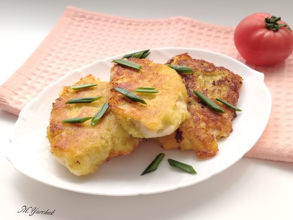 Куриные отбивные в картофельной шубке 