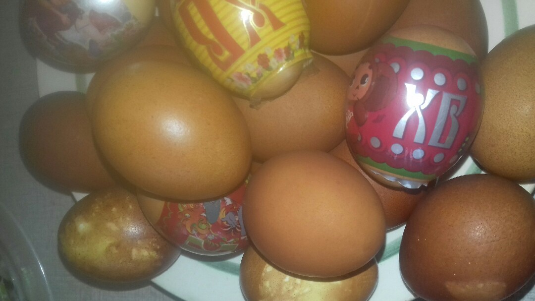 Яйца крашенки для Светлой Пасхи!!!