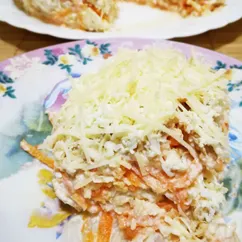 Французский салат из сырой моркови и яблок