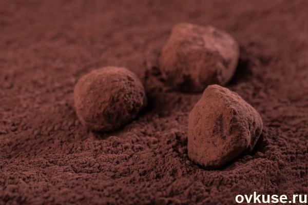 Трюфели Из Черного Горького Шоколада С Ликером