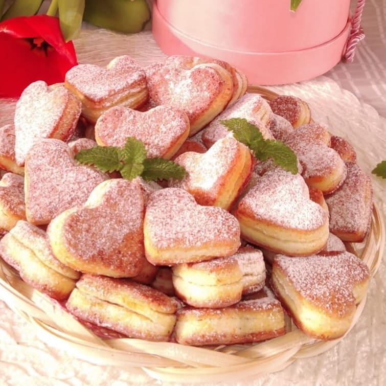 Творожное слоёное печенье 🍥