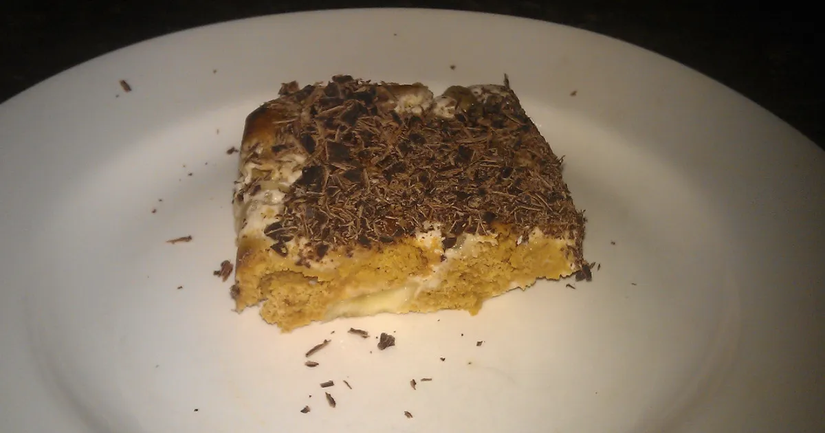 Торт из овсяного печенья без выпечки со сметаной