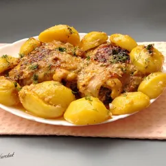 Картофель с курицей в потрясающем маринаде