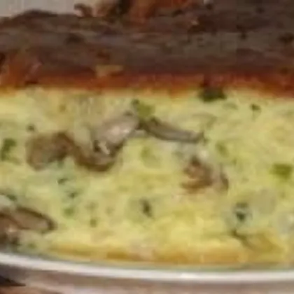 Пирог с грибами и капустой