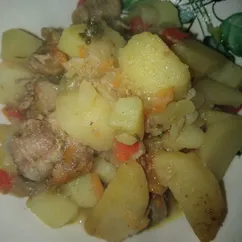 Картошечка с мясом, с пылу жару