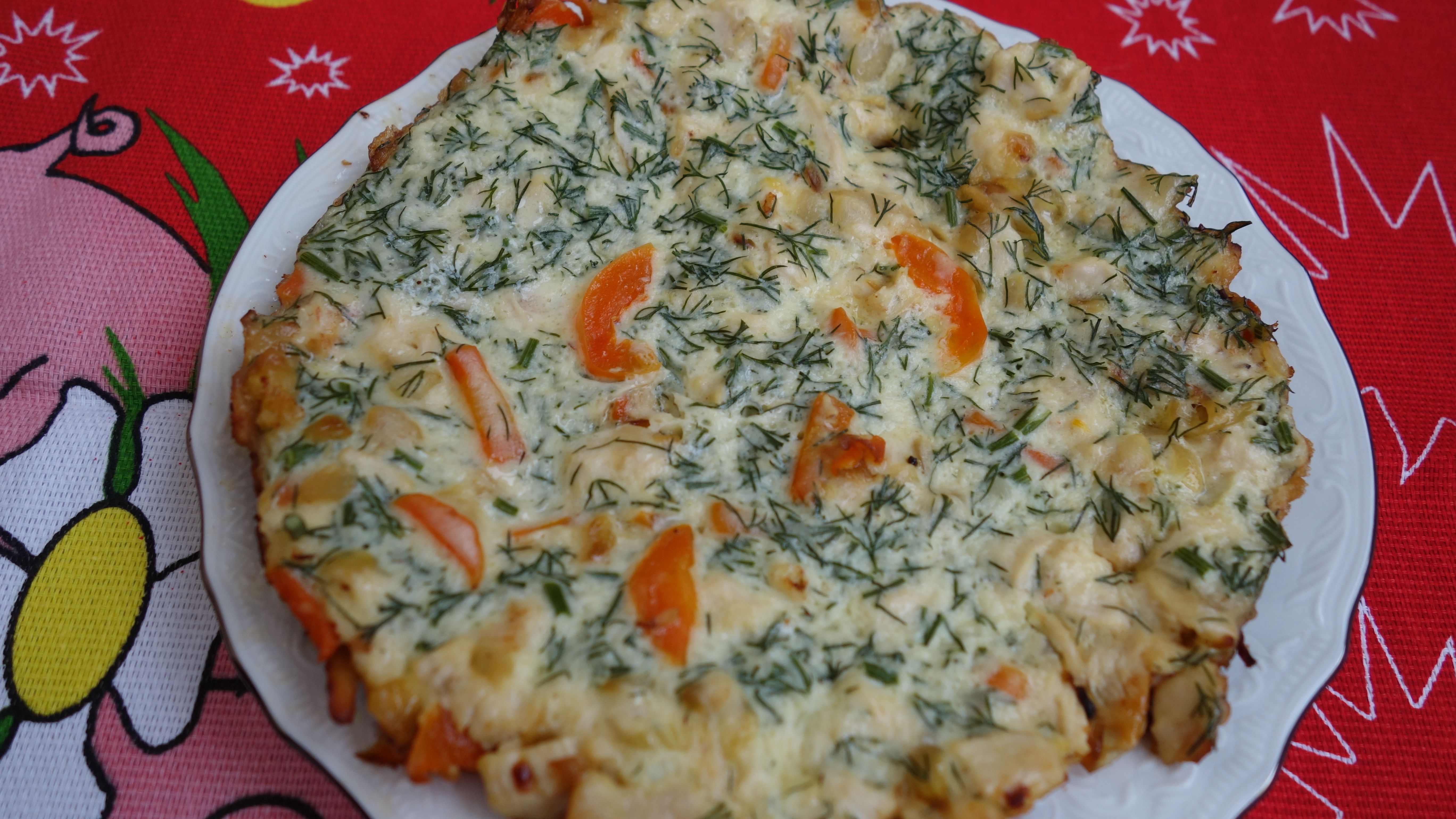Запеканка из овощей с курицей