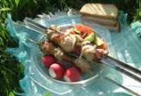 Лимонно-имбирный шашлык из свинины и курицы «Ассорти»