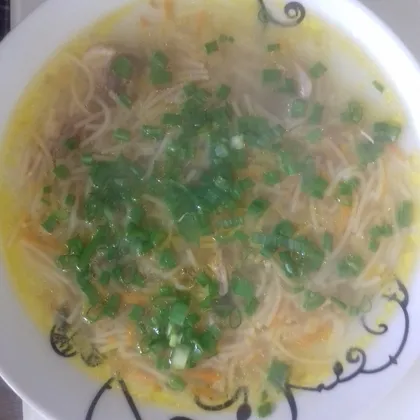Куриный суп с вермишелью #кулинарныймарафон