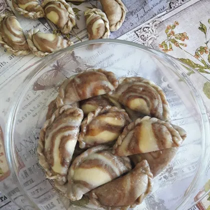 Вареники шоколадные с творогом😋🥟