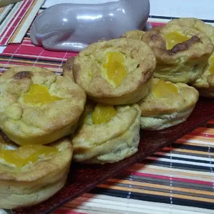 Творожные кексы с тыквой и манго