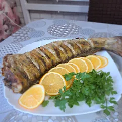 Судак в духовке в фольге целиком