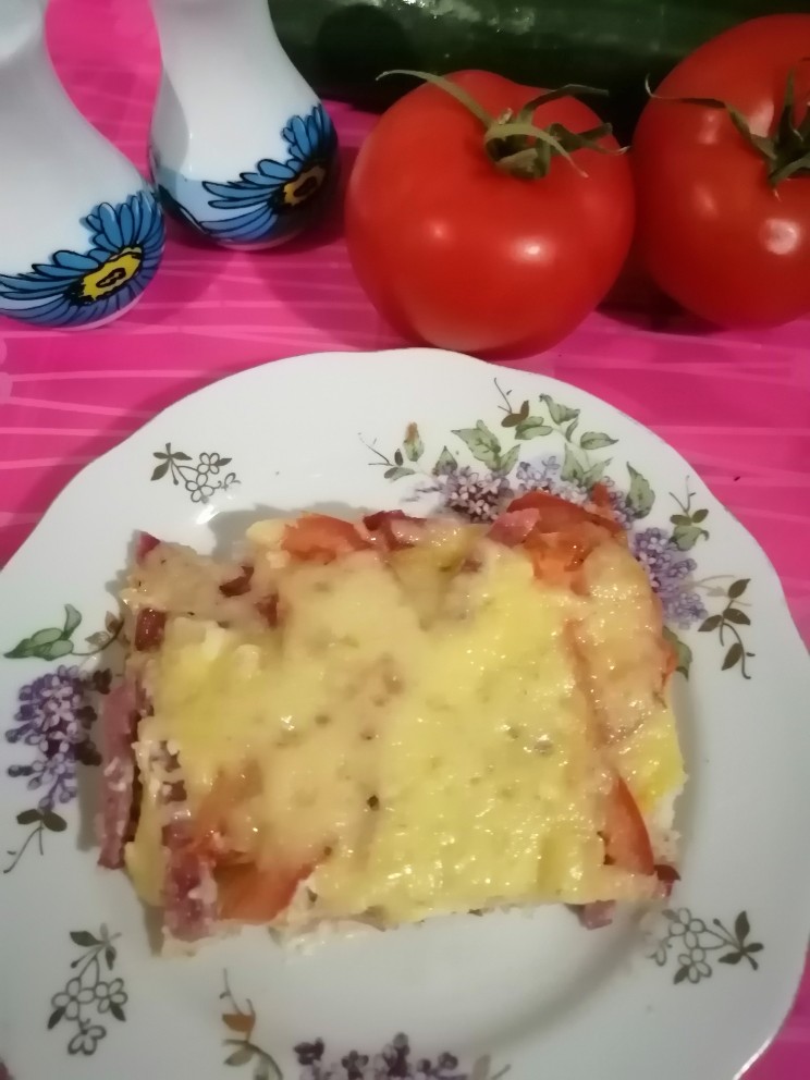 Пицца на батоне🍕