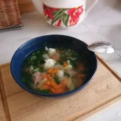 Картофельный суп с цветной капустой