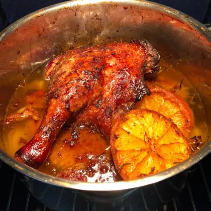 Утка с апельсинами запечённая в духовке