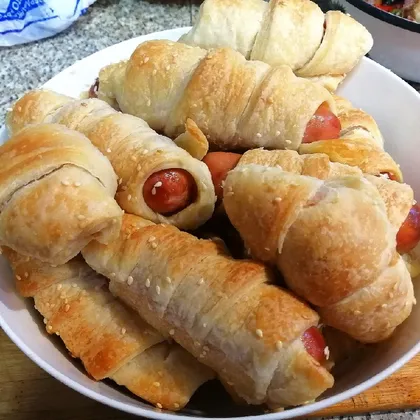 Сосисоны в тесте с кунжутом 🌭