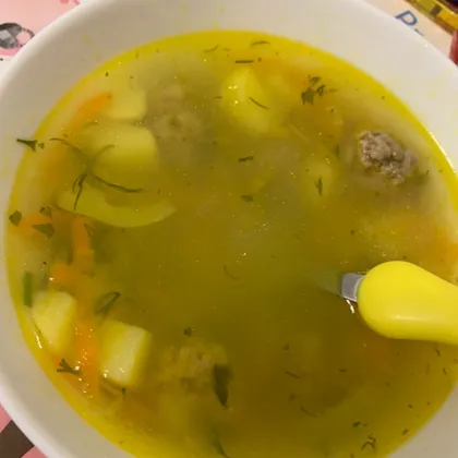 Суп с фрикадельками из говядины