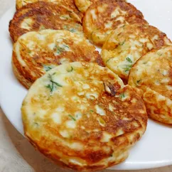 Оладушки сырные на молоке