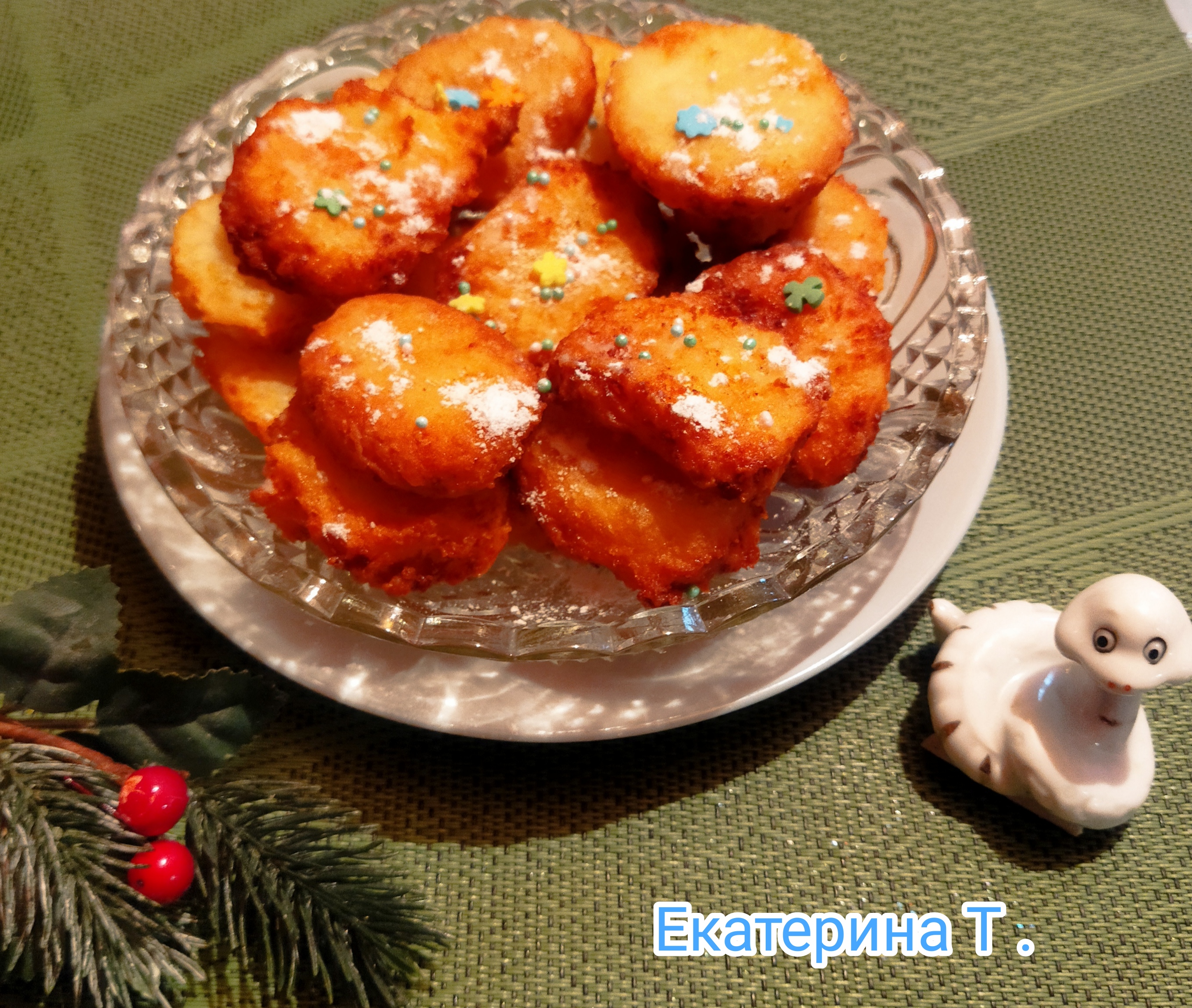 Творожные колечки (кружочки) 