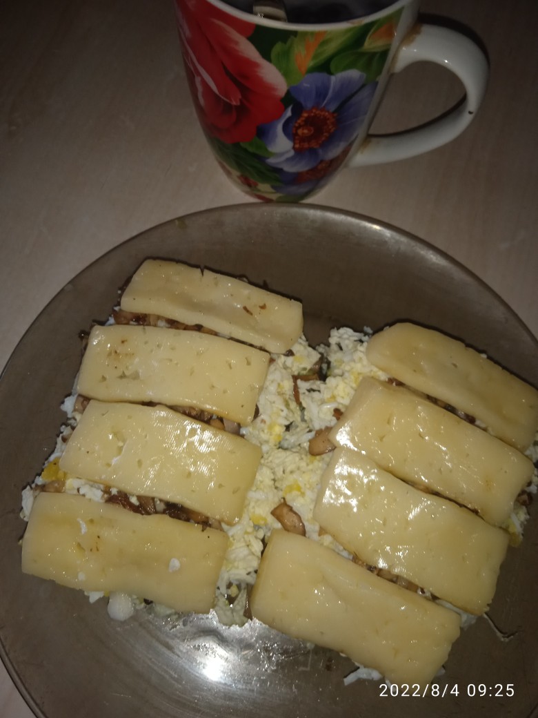 ПП завтрак. С грибами и авокадо