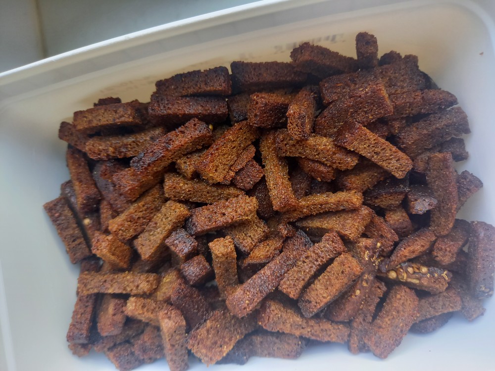 Сухари из бородинского хлеба