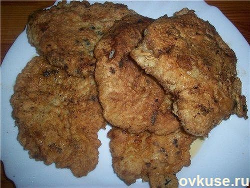 Свиные отбивные в панировке