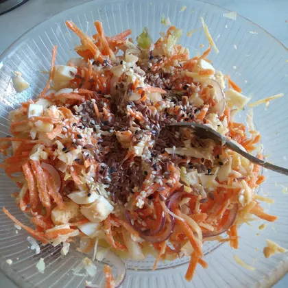 Морковно-яичный салат
