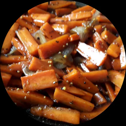 Морковь глазированная с медом и бальзамическим уксусом