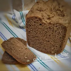 Хлеб пшенично-ржаной в хлебопечке с орехами🍞