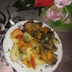 Мясо с овощами