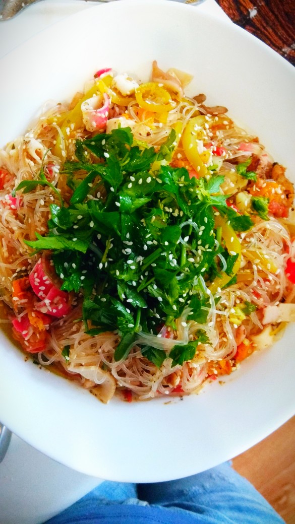 Фунчоза с морепродуктами 🤤