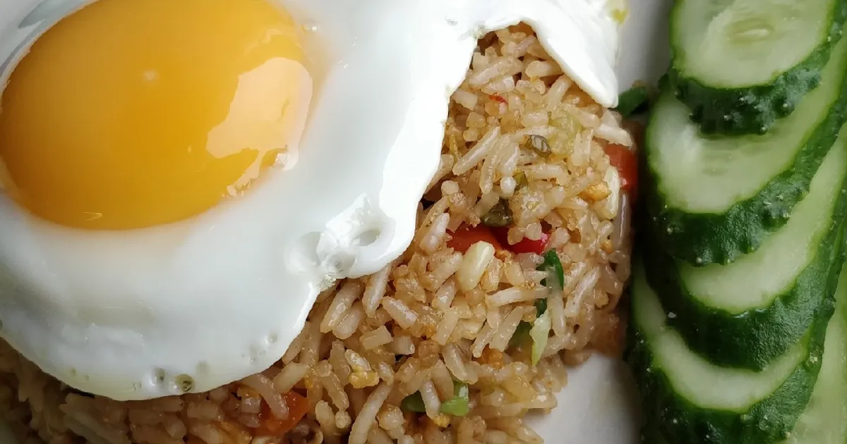 Жареный рис с креветками, овощами и яйцом - рецепт автора Ольга