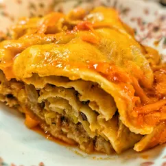 Ханум с начинкой из мяса и картошки