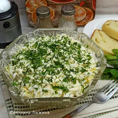 Салат из консервированной сардины