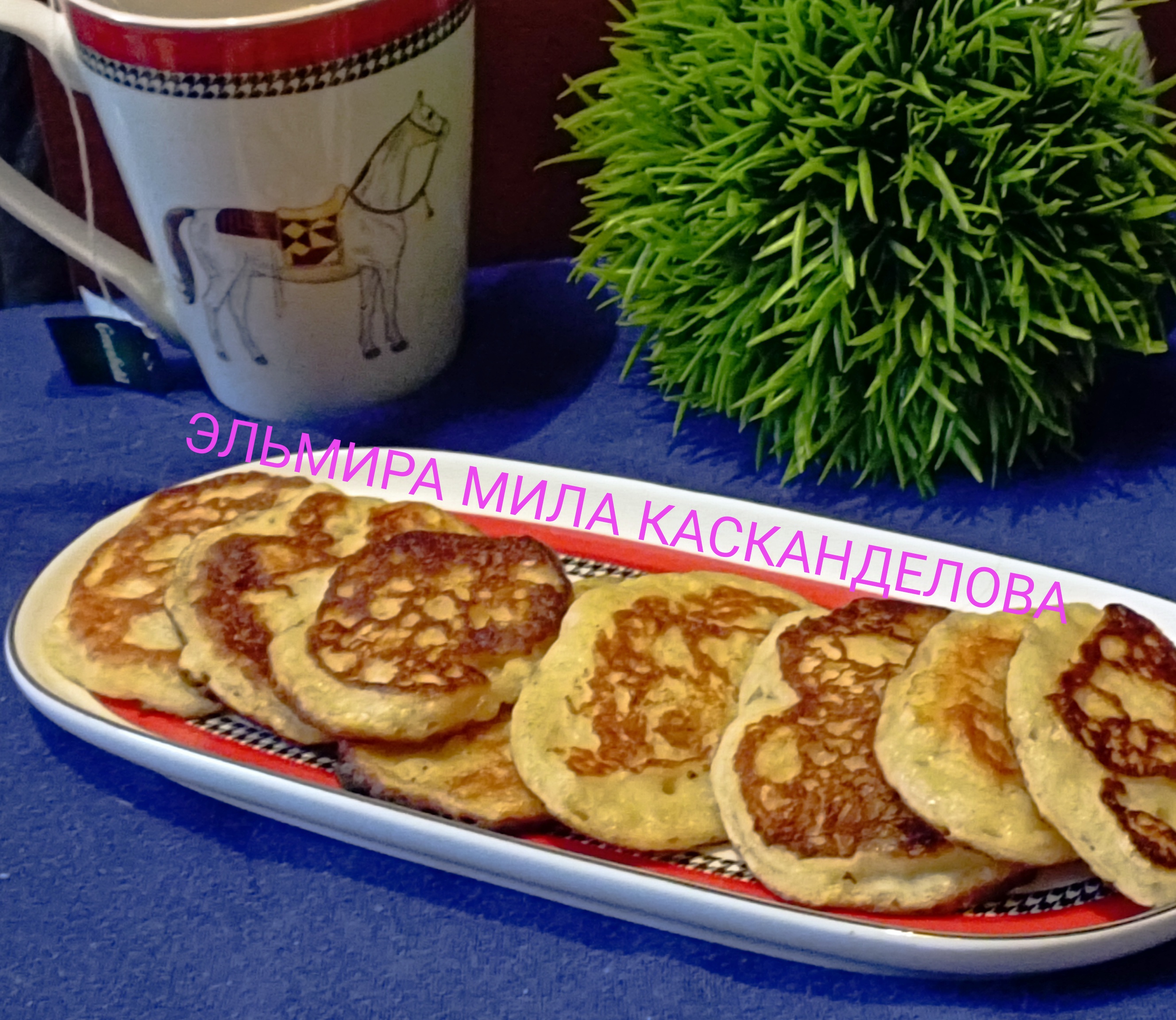 Пышные оладьи на кислом молоке 