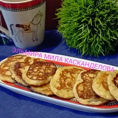 Пышные оладьи на кислом молоке 