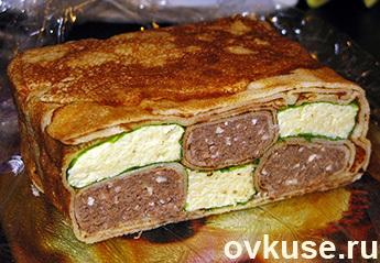 Блинчики "Шахматы".(Очень вкусно и красиво)