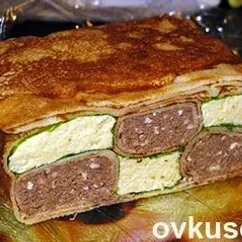 Блинчики "Шахматы".(Очень вкусно и красиво)